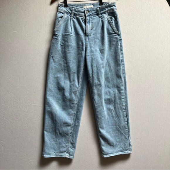 Oak + Fort straight leg barrel denim organic cotton jeans Sz 27 - Picture 1 of 11